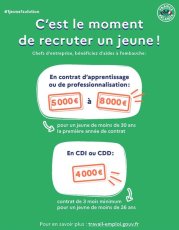 #FranceRelance - C'est le moment de recruter des jeunes dans votre entreprise !