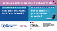 2 webinaires clés pour mieux connaître l'arrêt de travail